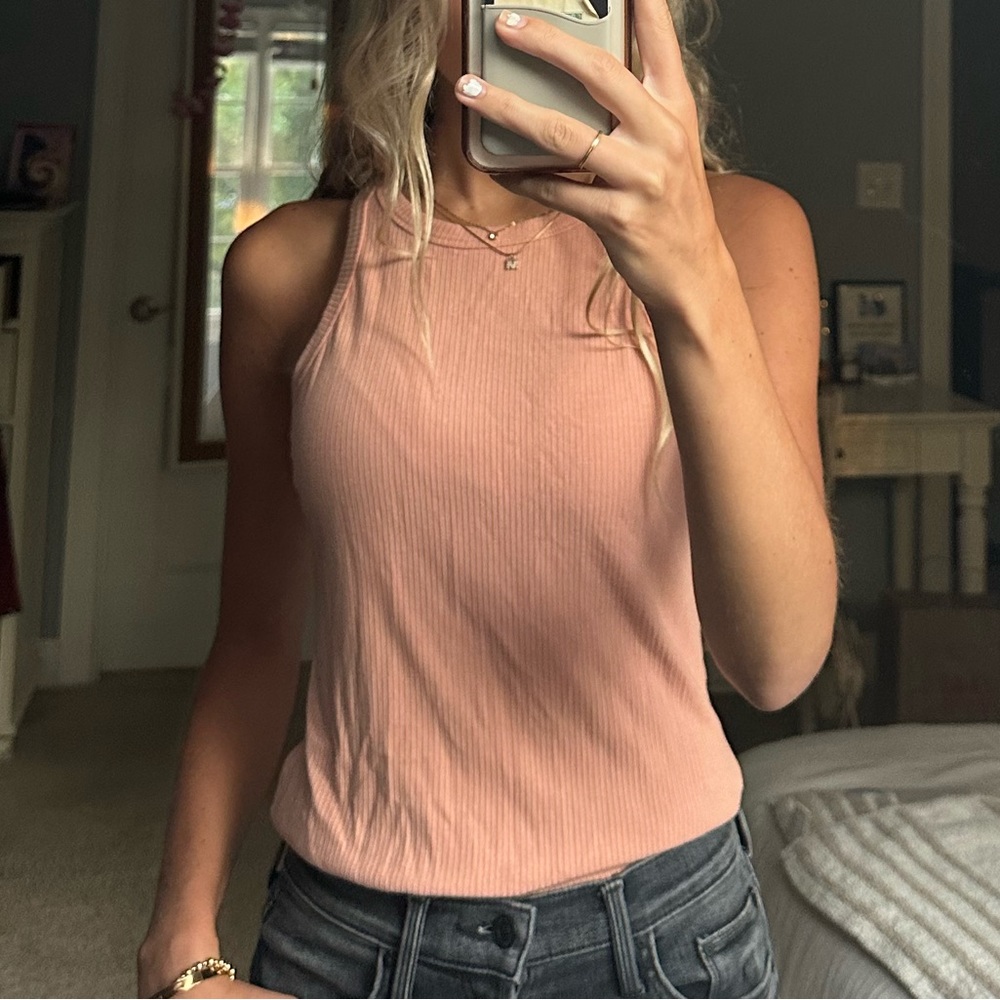 She + Sky pink tank